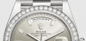 The fancy replica Rolex Day-Date 40 228349RBR watches are decorated with diamonds.