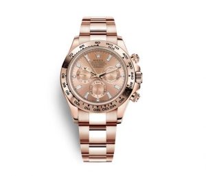 The luxury copy Rolex Cosmograph Daytona 116505 watches are made from everose gold.