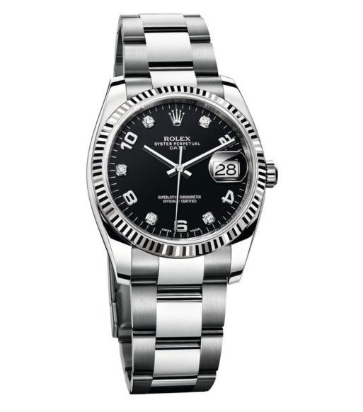 Popular Copy Rolex Date 34 115234 Watches With Black Dials « Swiss Best