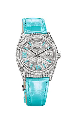 Swiss fake watches are covered with diamonds.